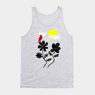 Bird and the flowers Tank Top